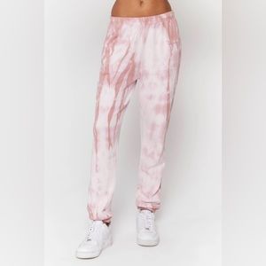 NWT Spiritual Gangster Laguna Sweatpants Sz Lg in Winter Rose Tie Dye